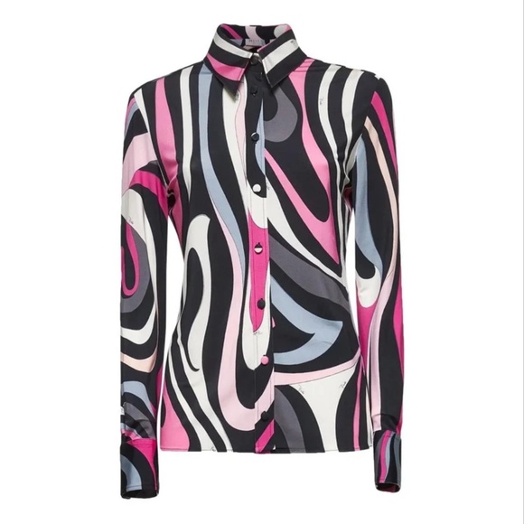 Emilio Pucci Tops - Emilio Pucci Marmo Buttoned Shirt